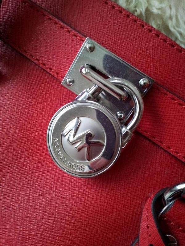 Michael Kors Hamilton NS Large Tote Tasche, Chili Rot, NEU