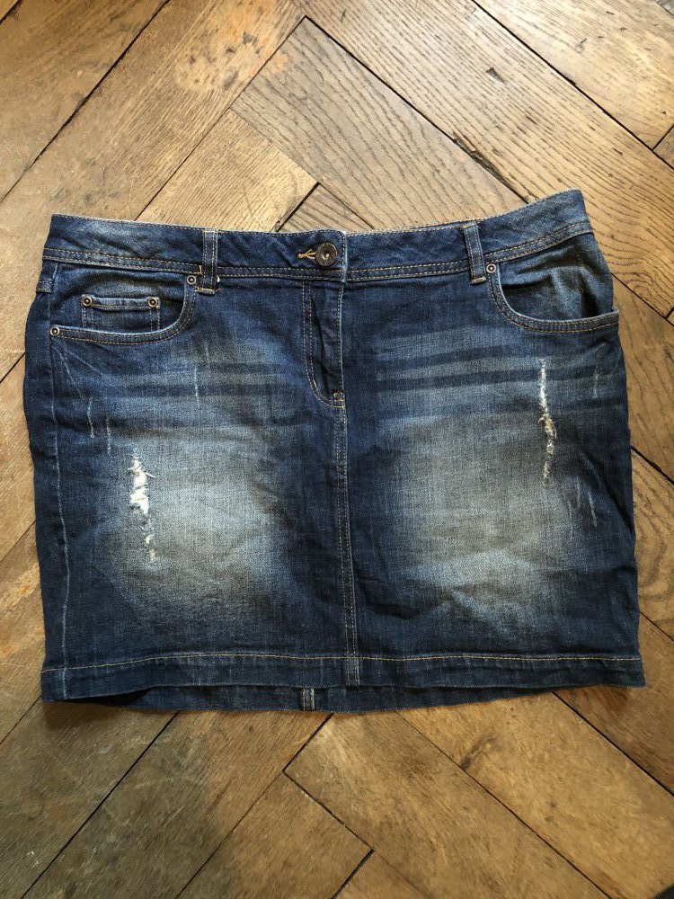 Jeansrock mit Waschung