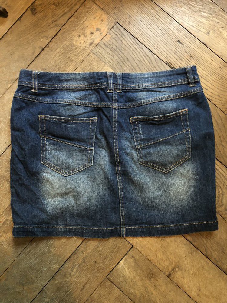 Jeansrock mit Waschung