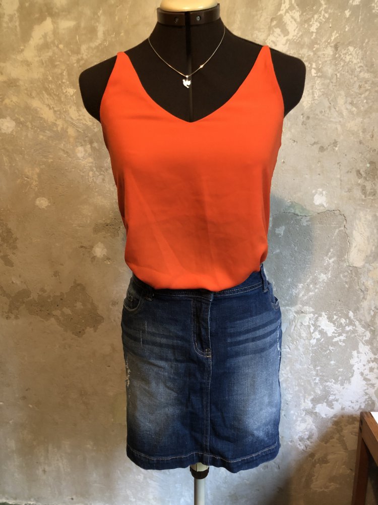 Jeansrock mit Waschung