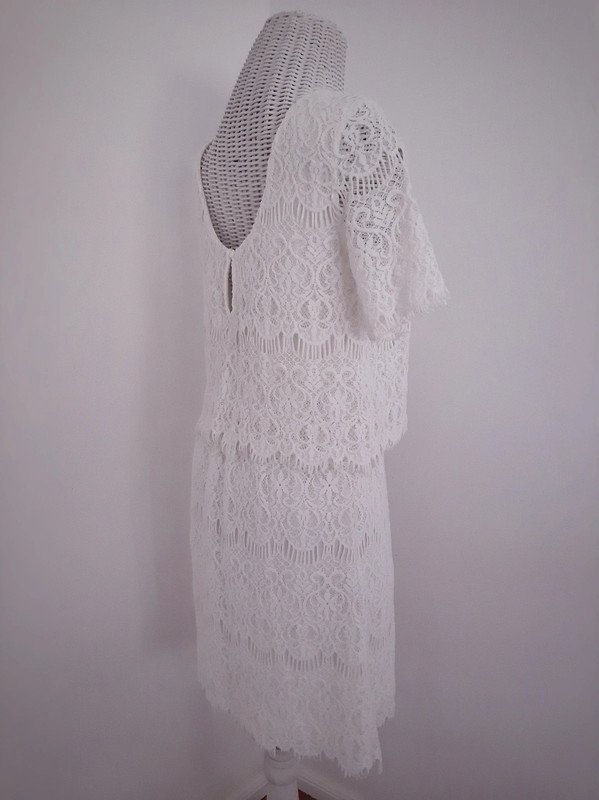 Weißes Vila Kleid | Gr. S | Häkelspitze | Boho