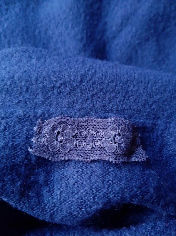 Dunkelblauer Rollkragenpullover | Wollpullover | Langarm