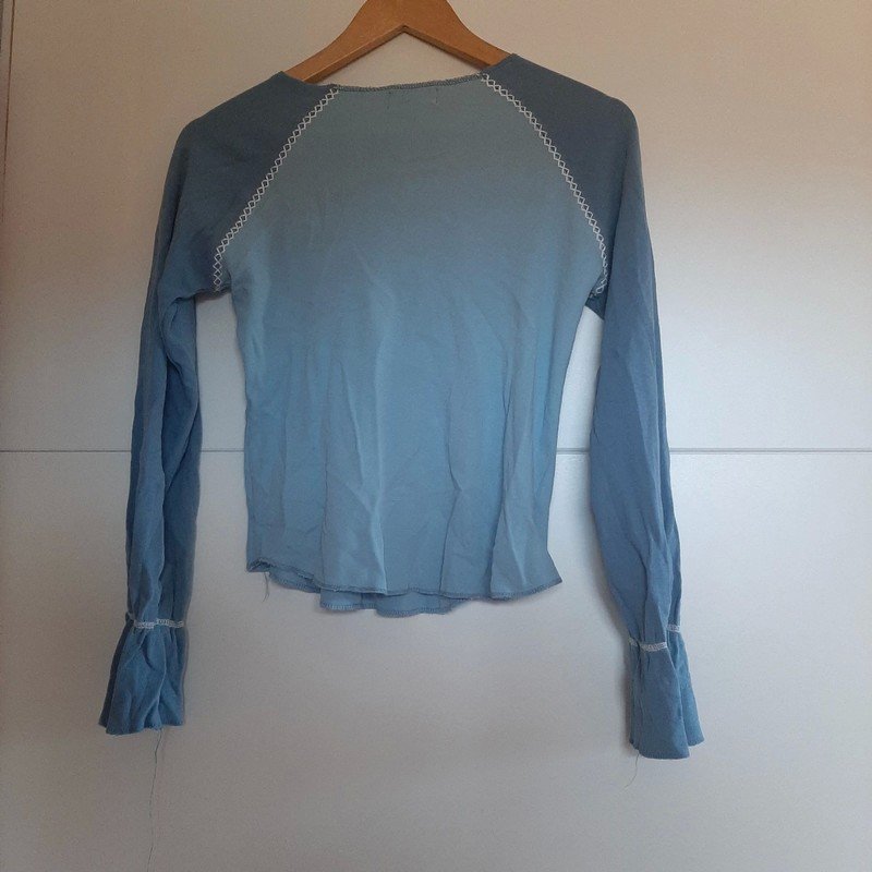 Blauer Vintage Pulli
