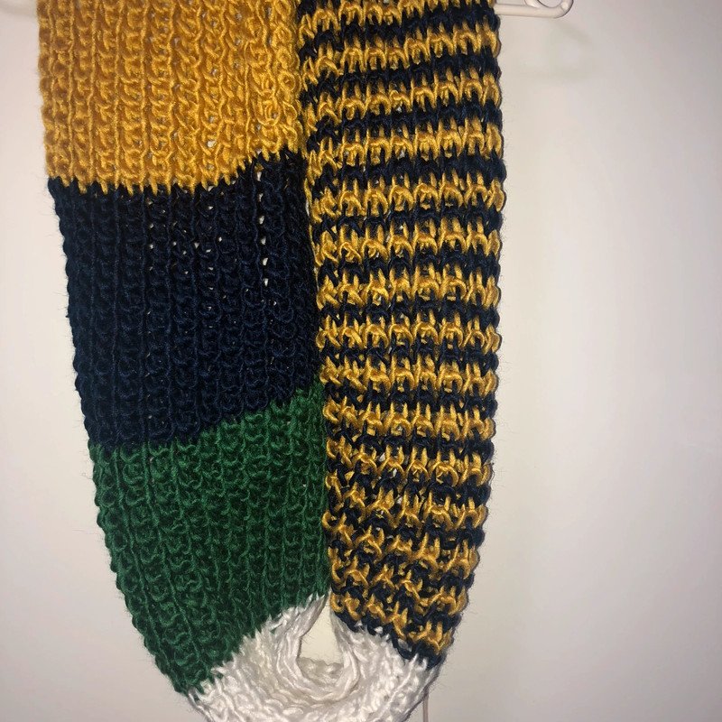 Neuer Damenstrickschal Loopschal Gelb Blau Grün Herbst-/Winter 