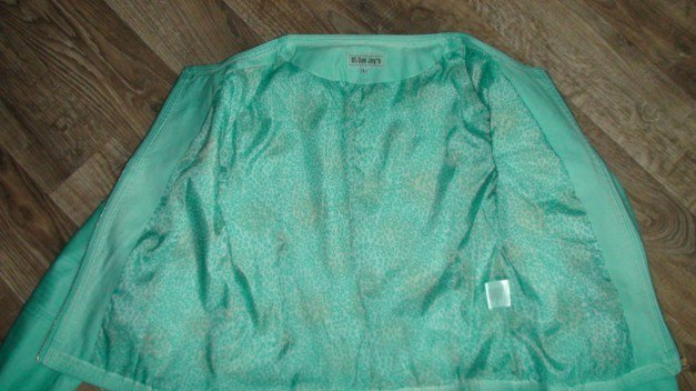 Neu Leder Biker Übergangjacke Gr.36