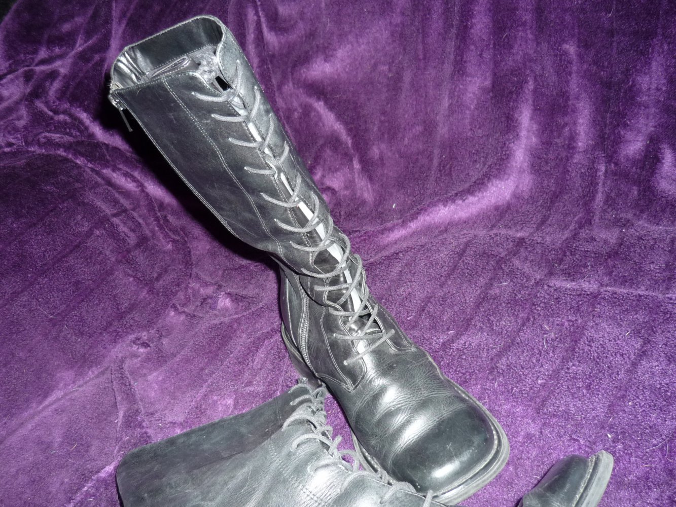 Schnürstiefel Mary Poppins Style Gr. 38 Gothic Lagenlook