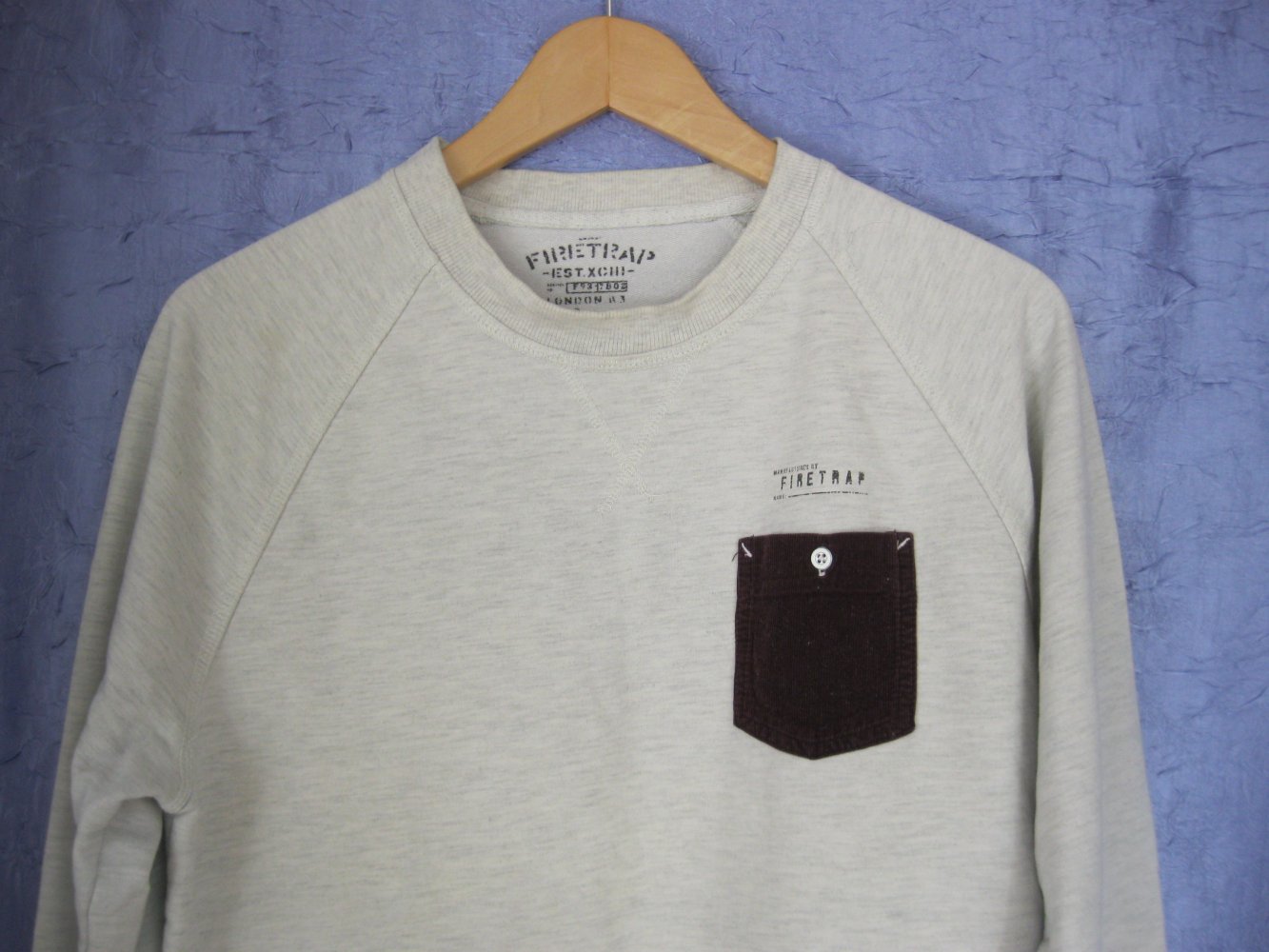 Firetrap London Sweatshirt Creme Baumwolle M