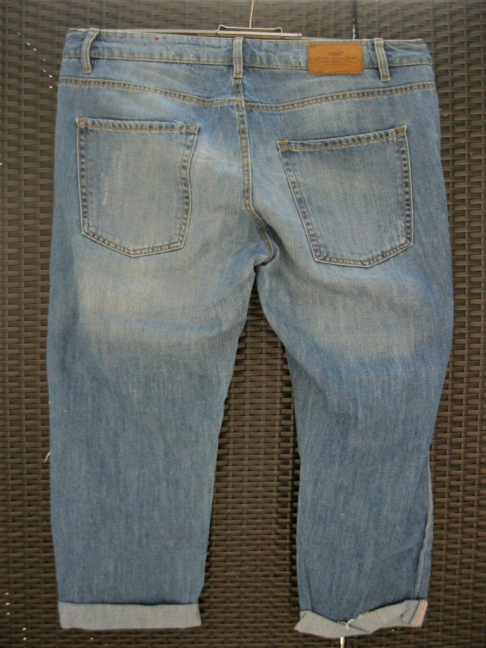 Jeans-Shorts # L.O.G.G. # Ripped Jeans # H&M # Blau # Denim # 31