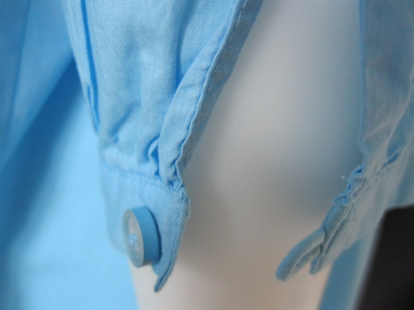 Bluse # Walbusch # 1/2-Arm # 100% Baumwolle # Hellblau # 50