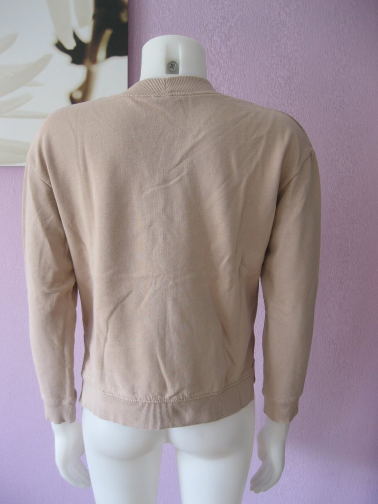H&M Divided Sweatshirt Beige 100% Baumwolle S Oversize
