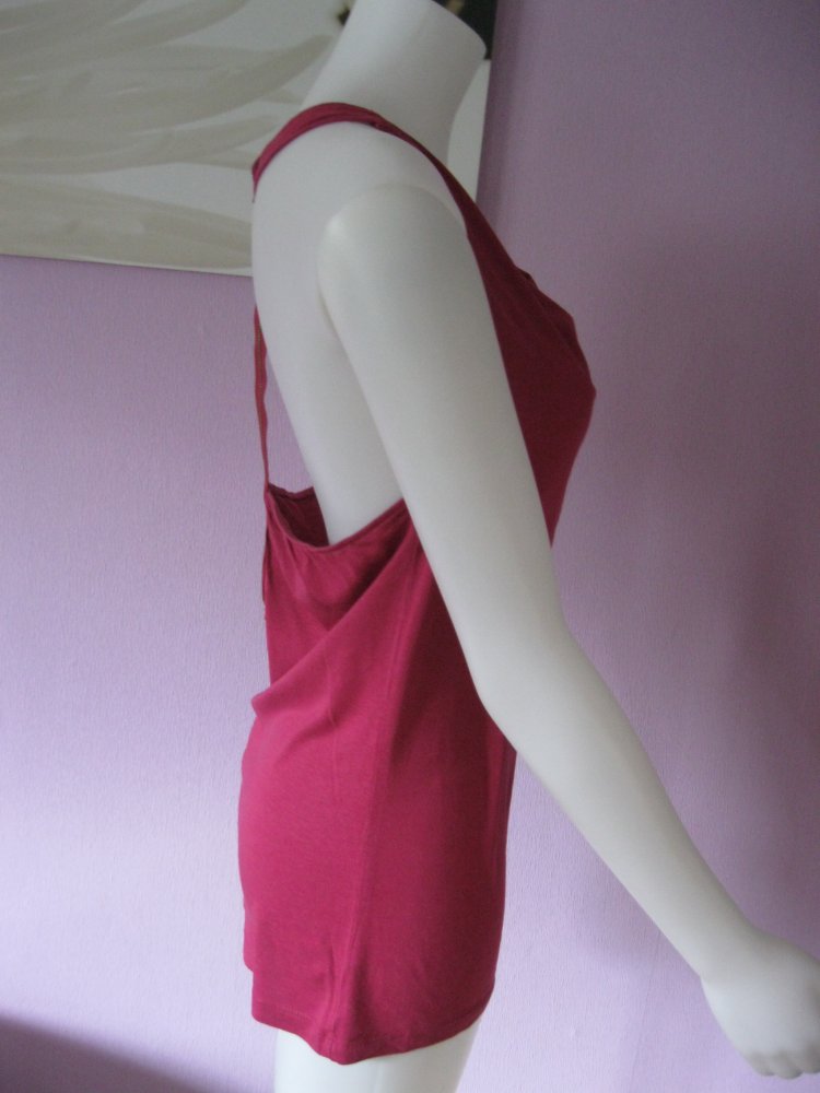 Top # even & odd # rückenfrei # Brombeere # M