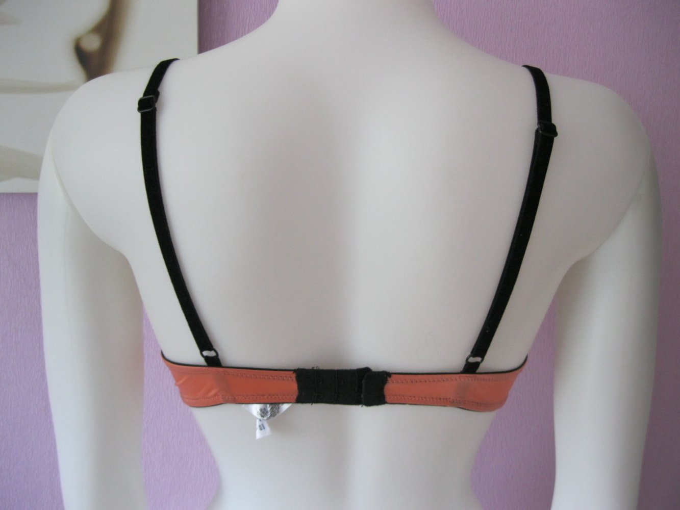 Push up BH # Secret Possessions # Lachsfarben/Schwarz # 75B