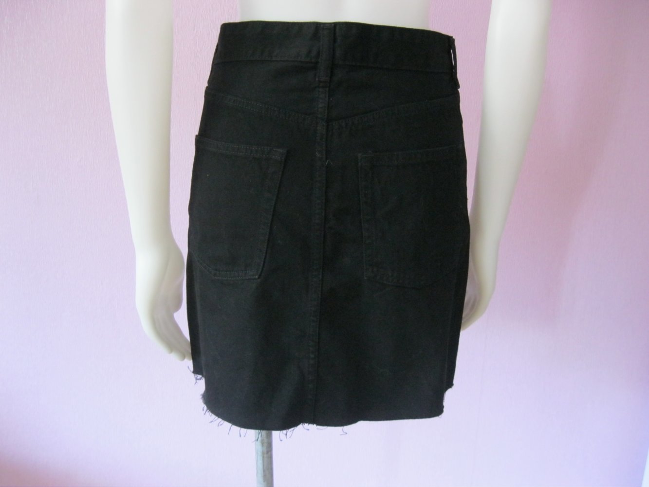 H&M Jeansrock 100% Baumwolle Schwarz 34