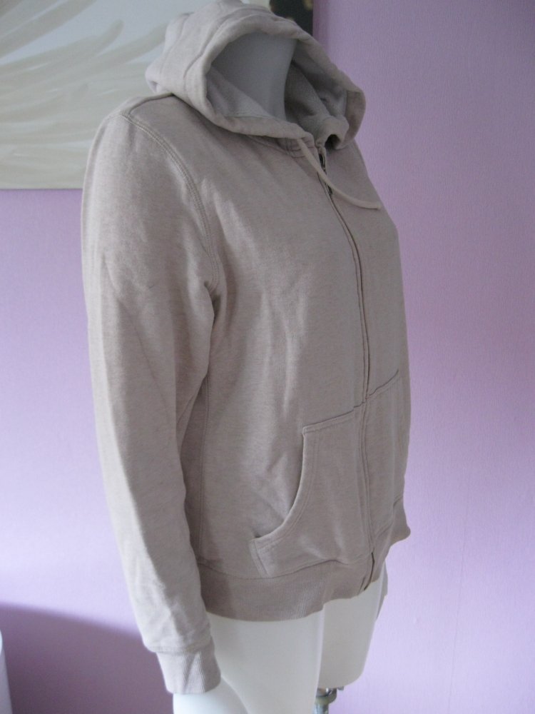 Blue Motion Hoodie Sweatjacke Kapuzenjacke Baumwolle Creme 40/42