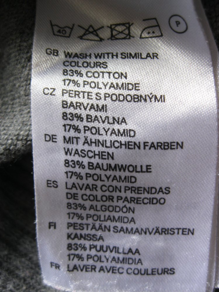 H&M Feinstick-Jacke Cardigan Baumwolle Grau M