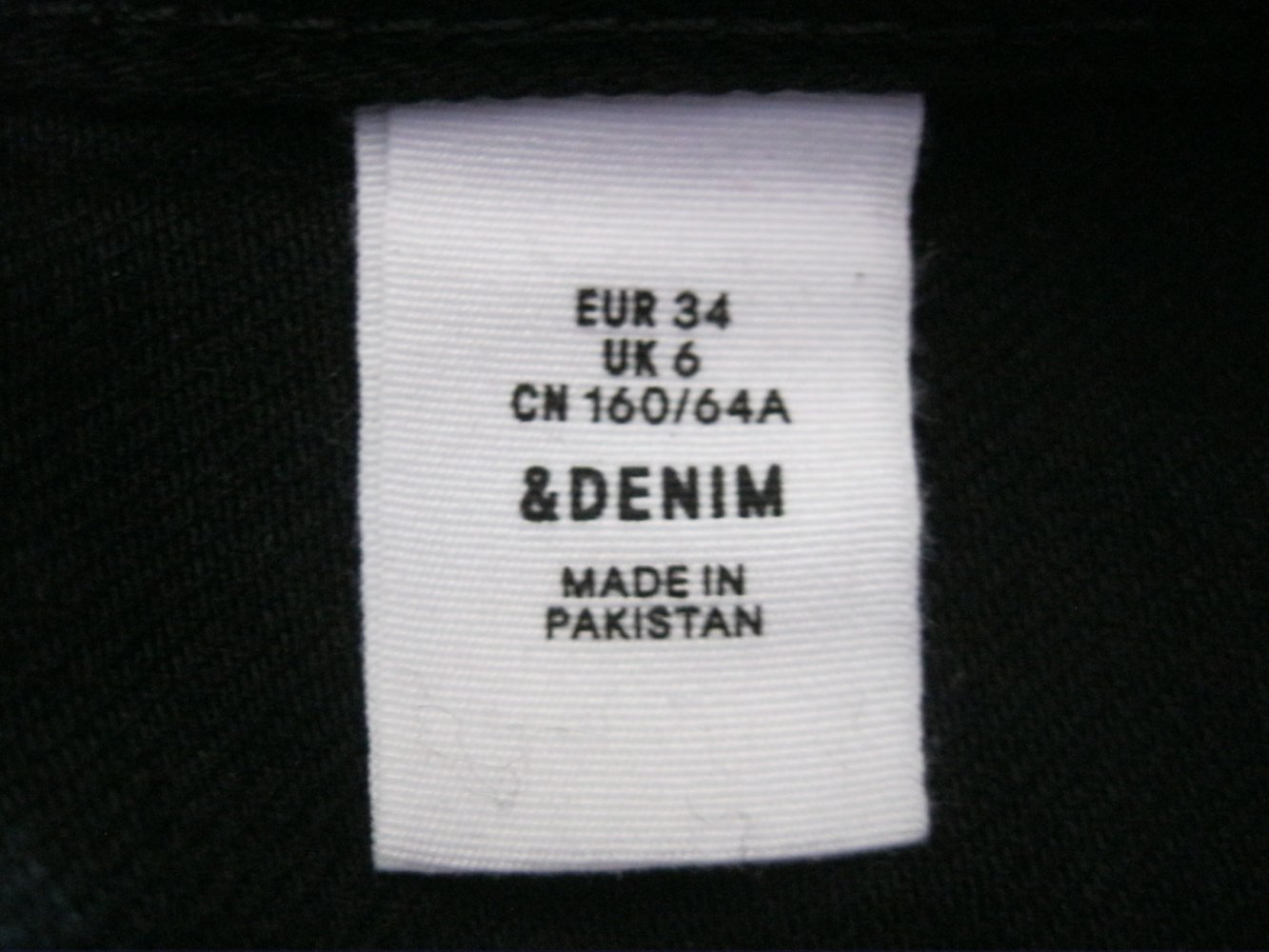 H&M Jeansrock 100% Baumwolle Schwarz 34
