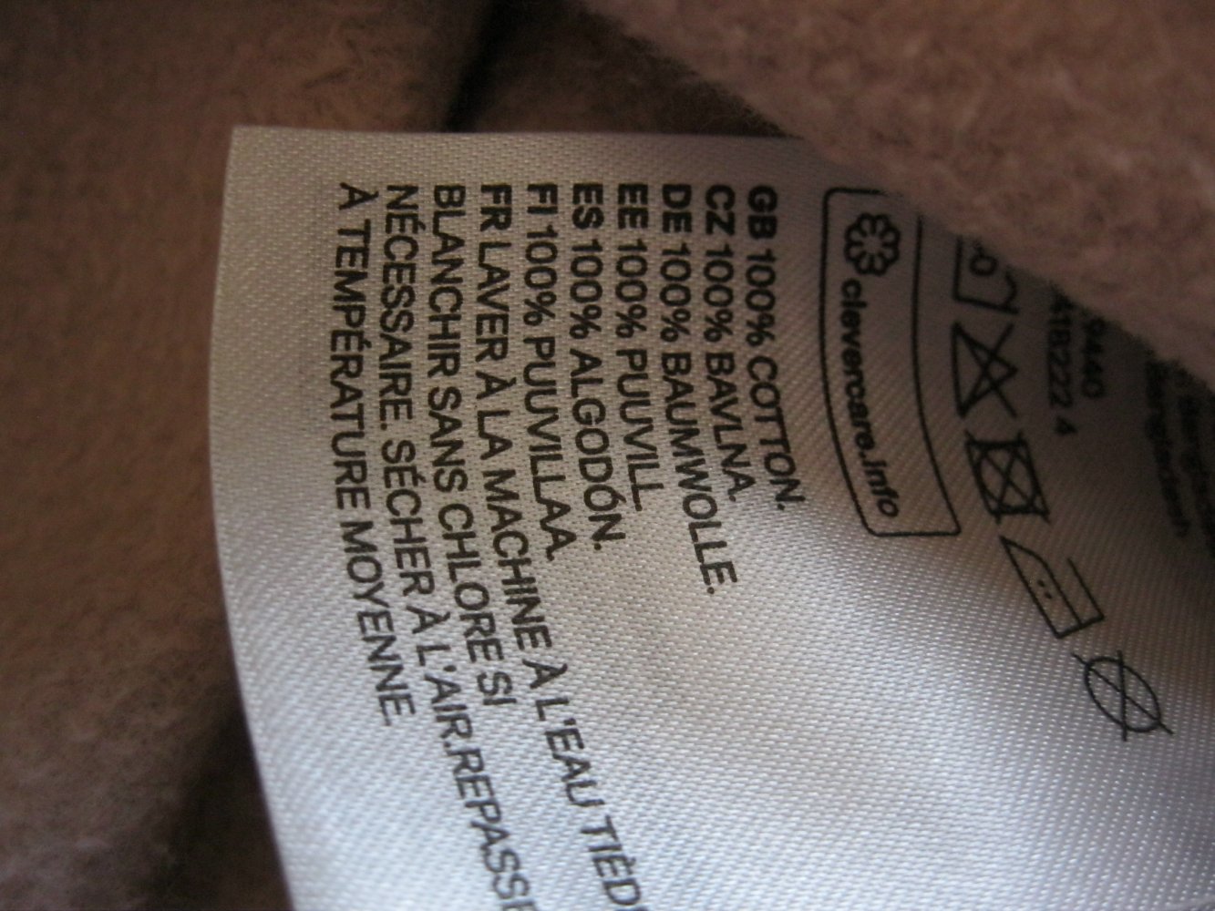 H&M Divided Sweatshirt Beige 100% Baumwolle S Oversize
