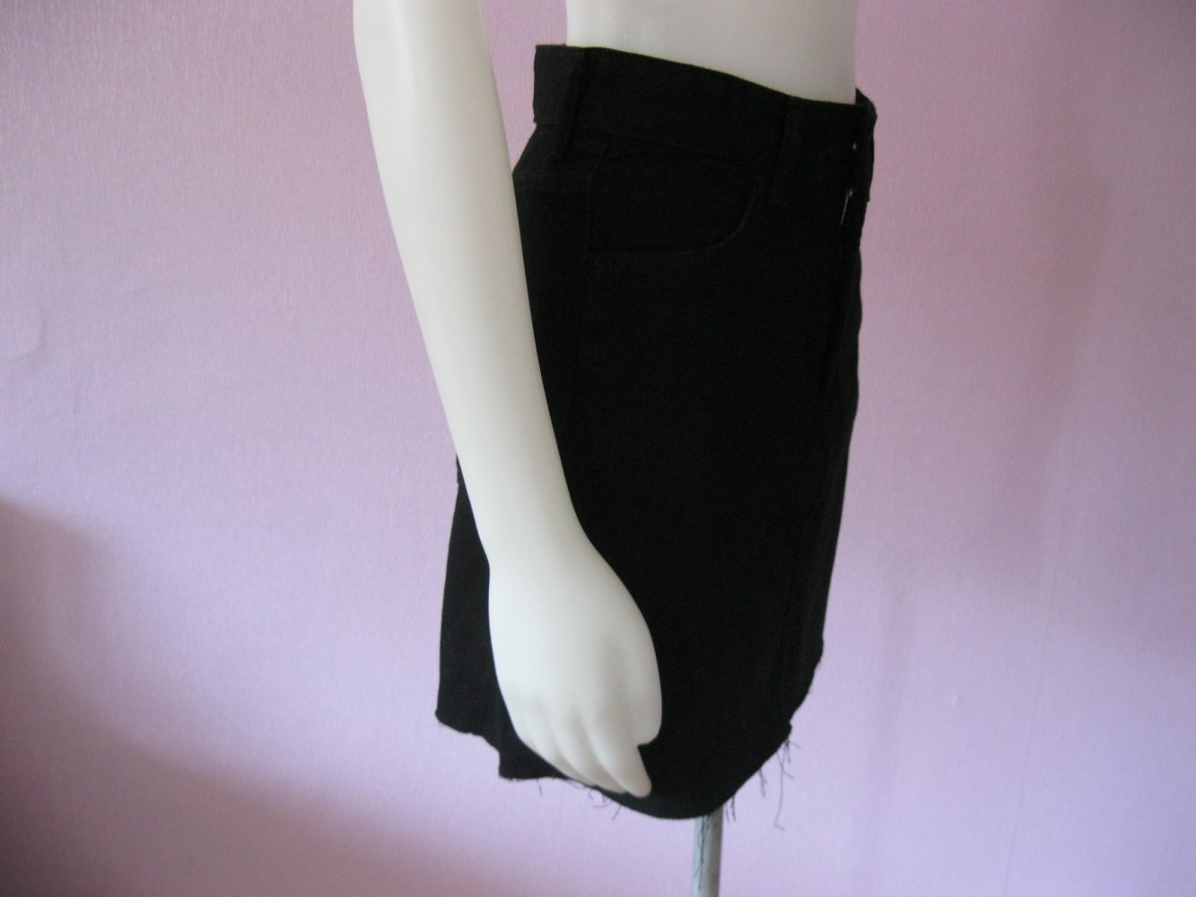 H&M Jeansrock 100% Baumwolle Schwarz 34