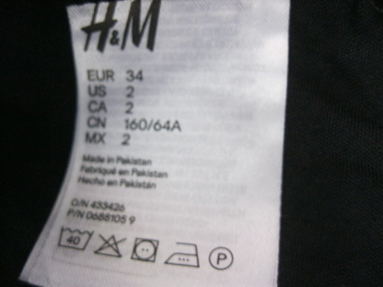 H&M Jeansrock 100% Baumwolle Schwarz 34