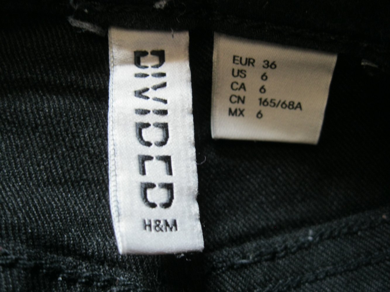 Skinny Jeans # ripped # Divided # H&M # Skinny High Waist # Schwarz # 36