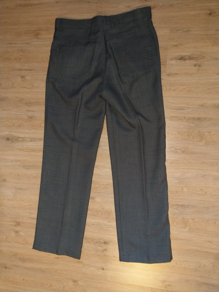 Anzughose Hose Bundfaltenhose grau Neu 