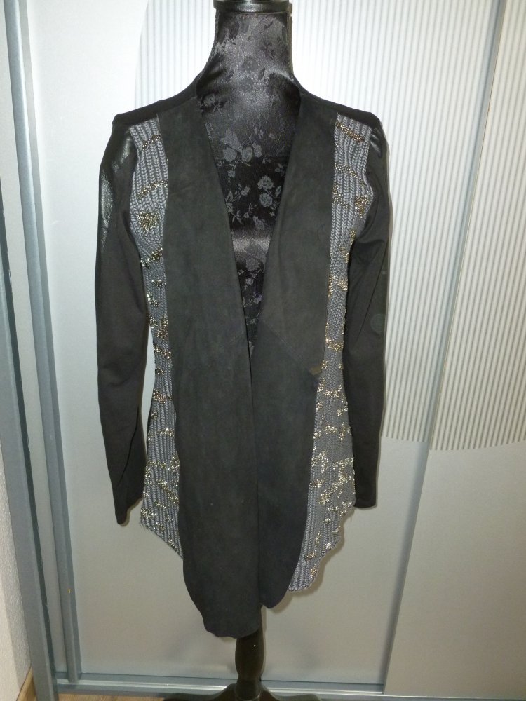 Strickjacke Cardigan schwarz Tredy Zukauf
