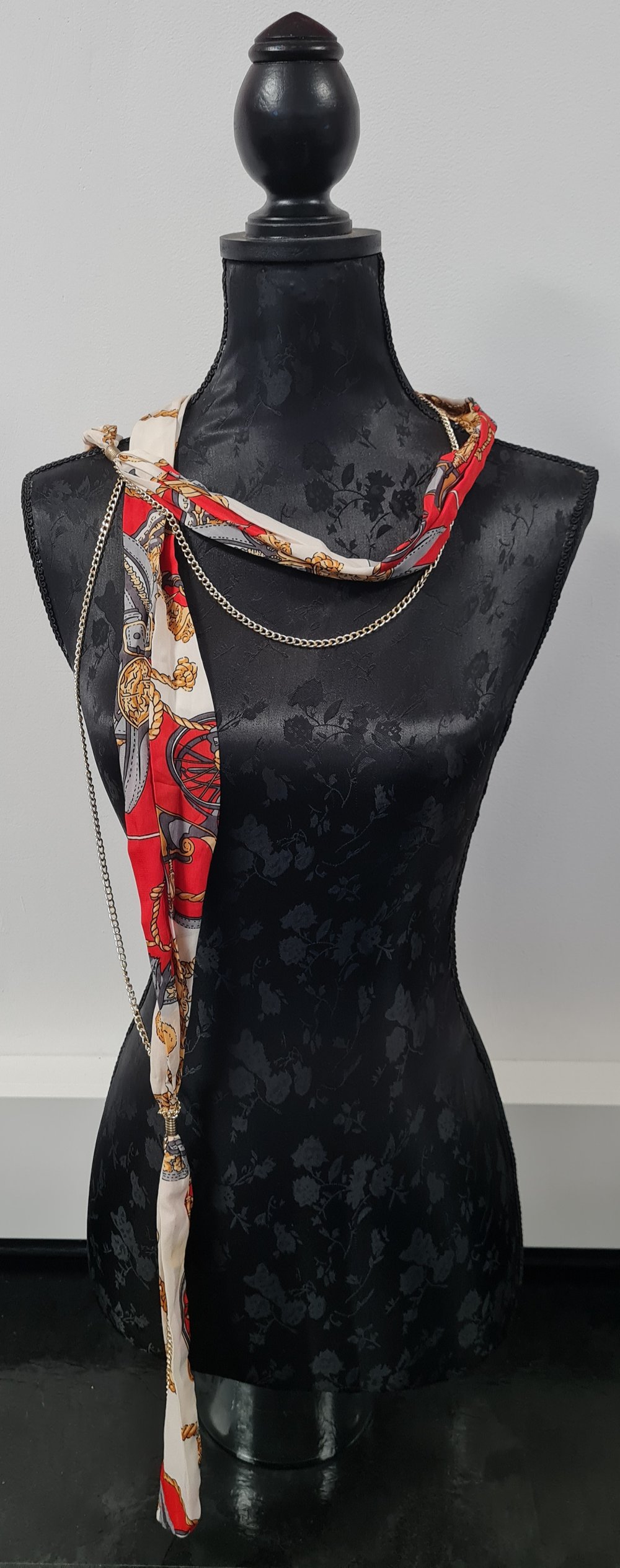 Schal, Tuch, Band mit Kette, Accessoires, mehrfarbig, gebraucht