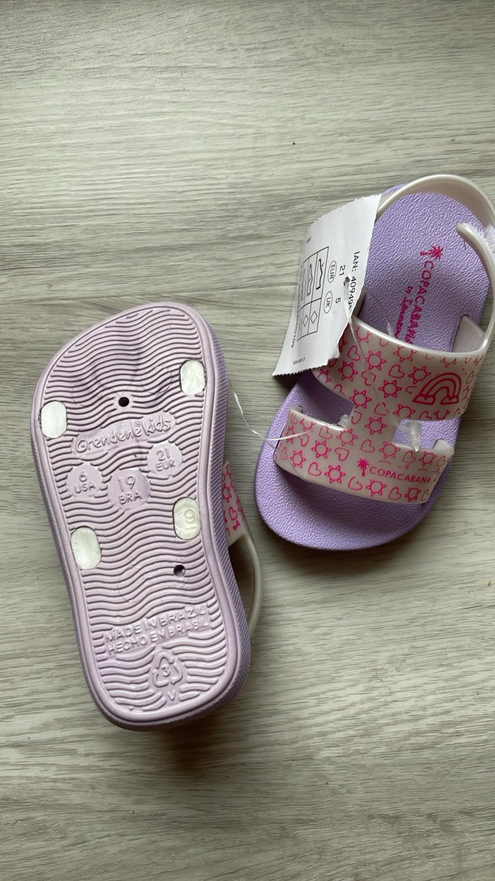 Neue Copacabana Ipanema Sandalen Mädchen Größe 21