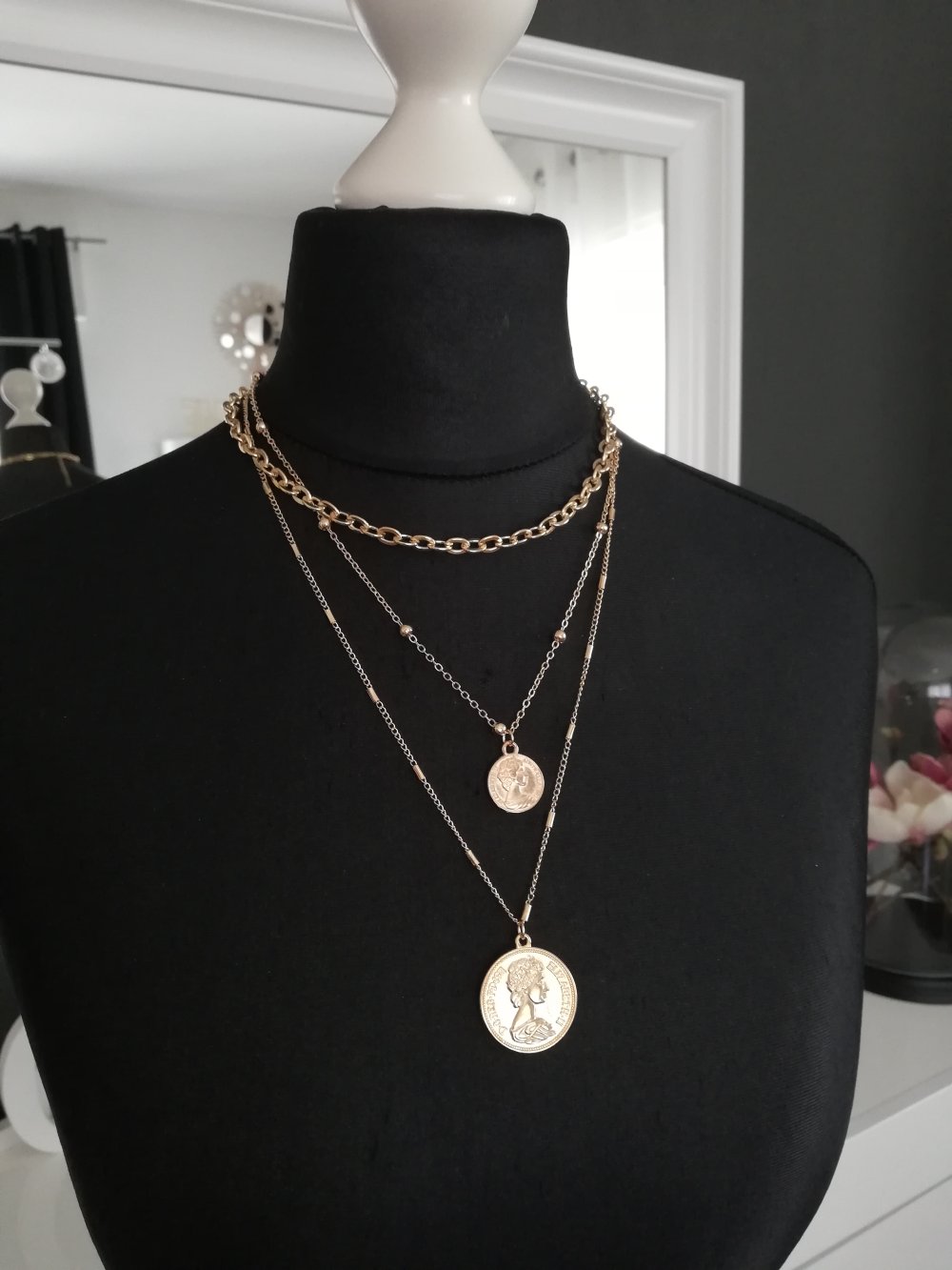 Kette Multilayer Coins gold 