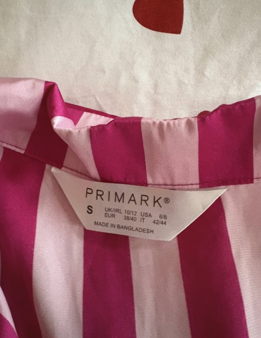 Pyjama pink gestreift Damen Schlafanzug 