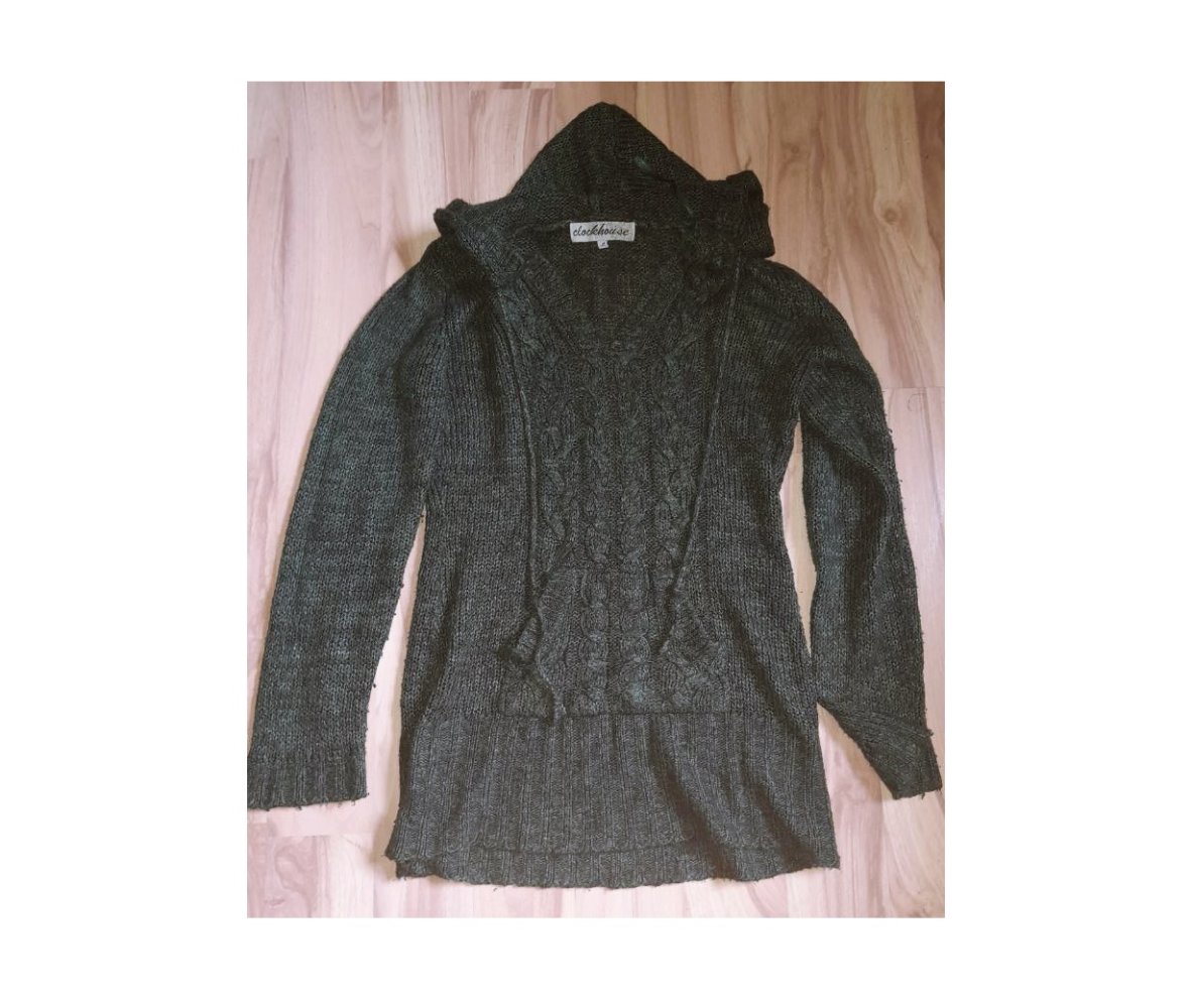 Grüner Strick Pullover