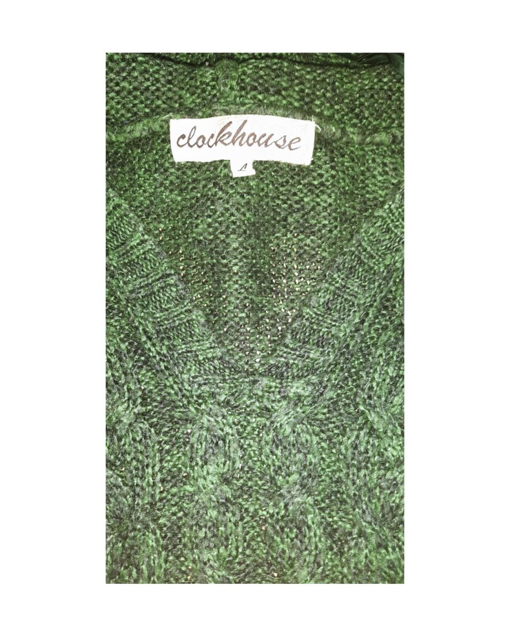 Grüner Strick Pullover