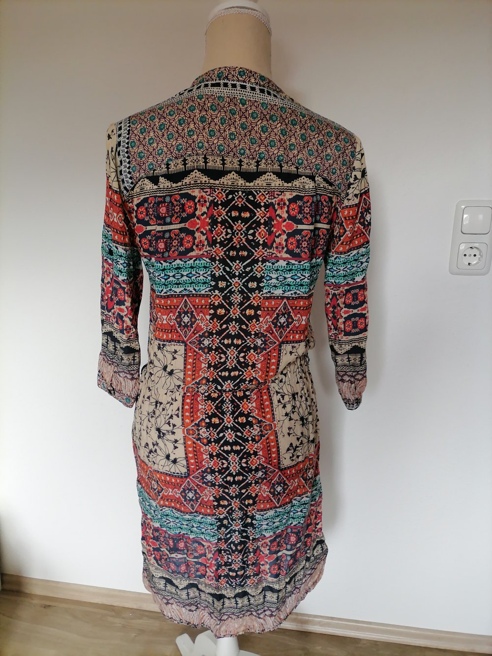Buntes Kleid Orsay Gr. 34 36