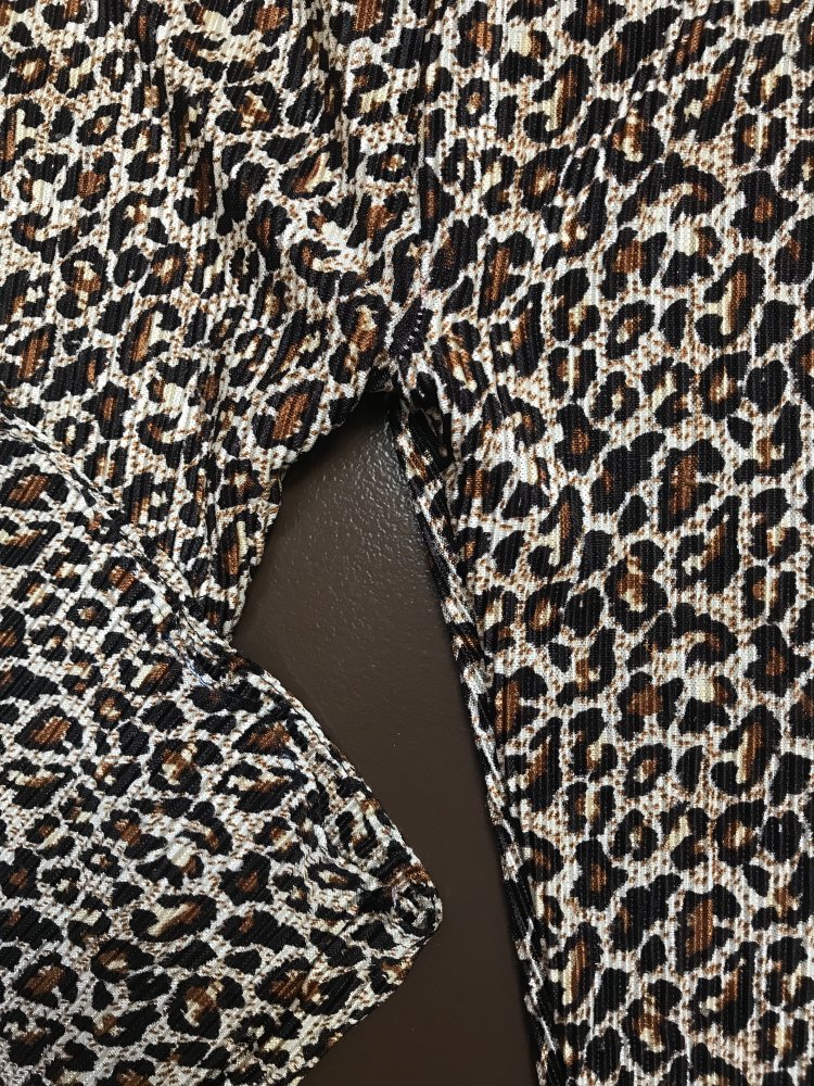 Palazzo Hose Culotte Crossover Animal Print Plissee 7/8 Capri Short 38/M Unikat 