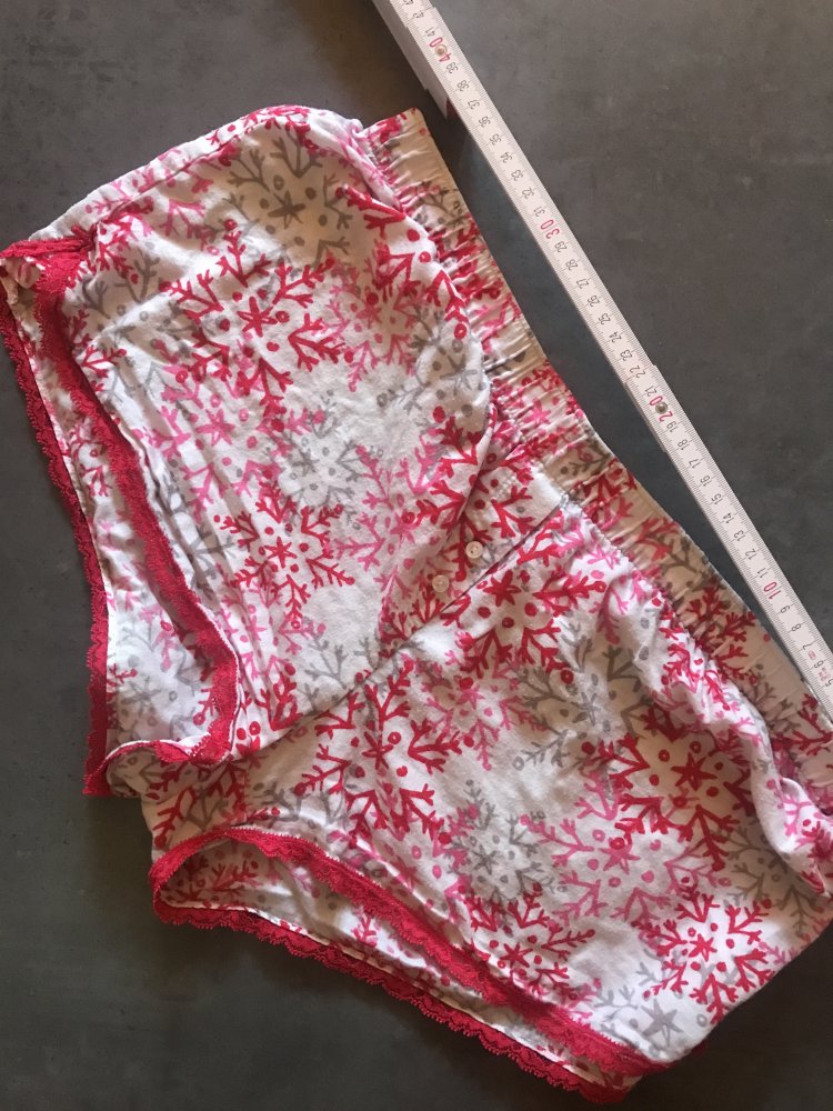 Short Pant Victoria’s Secret M Pyjama Panty Magenta Sleepie Lingerie Hose kurz Flügelhose 