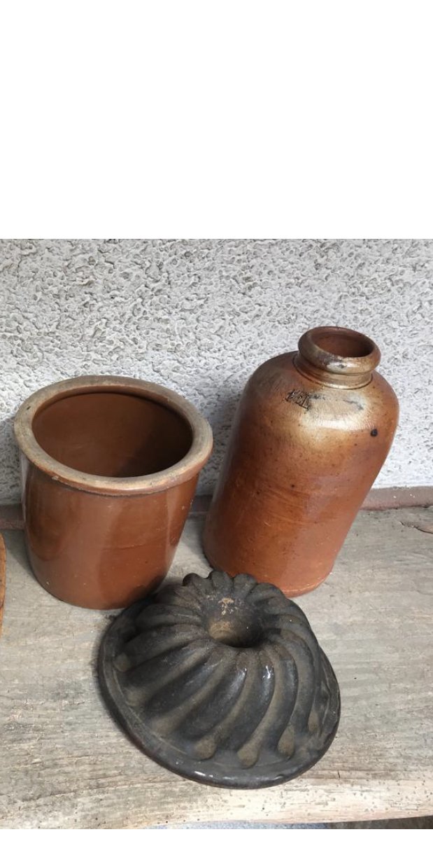Deko Interieur Vintage Shabby Retro Keramik Vase Landhaus Antik Garten Fleur Cottage Grannychic 