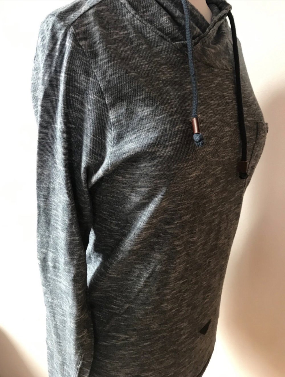 Shirt Basic Melange Small Kapuzenshirt WE62 Unisex Onesize 