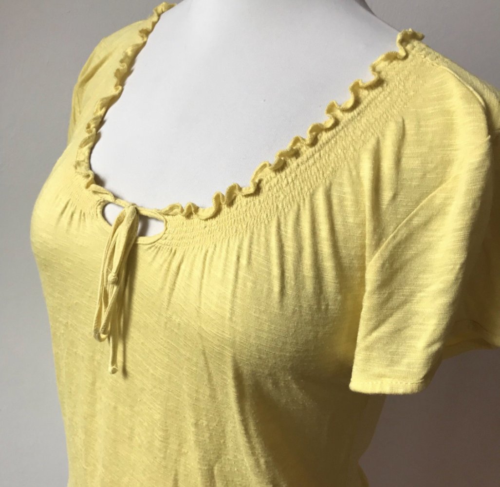 Tshirt 40 Shirt Oberteil kurzarm gelb