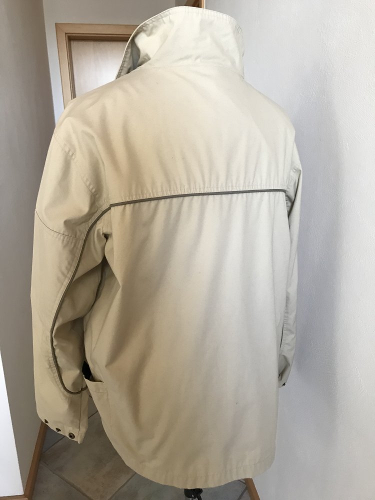 Jacke Übergangsjacke Hellbeige Beigebraun L Herrenjacke Canvas Style Outdoor Sportiv 