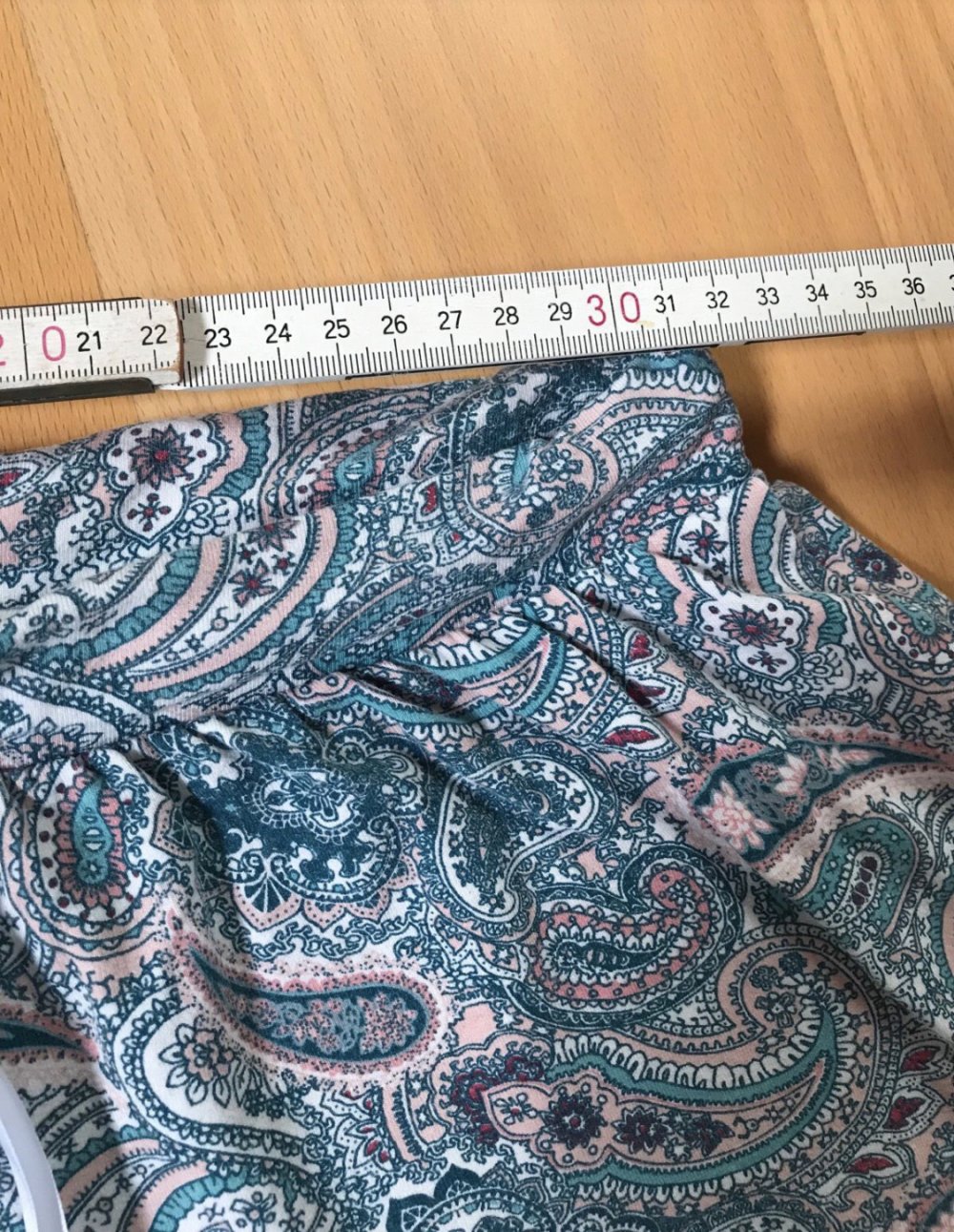 Homewear Sleepy Culotte 36 Schlafhose 7/8 Paisley Türkis Alooverprint