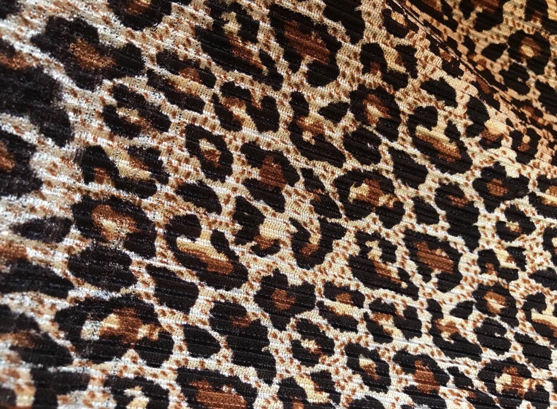 Palazzo Hose Culotte Plissee 7/8 Crossover Schlupfhose Onesize 38 Gummibund Animal Print 