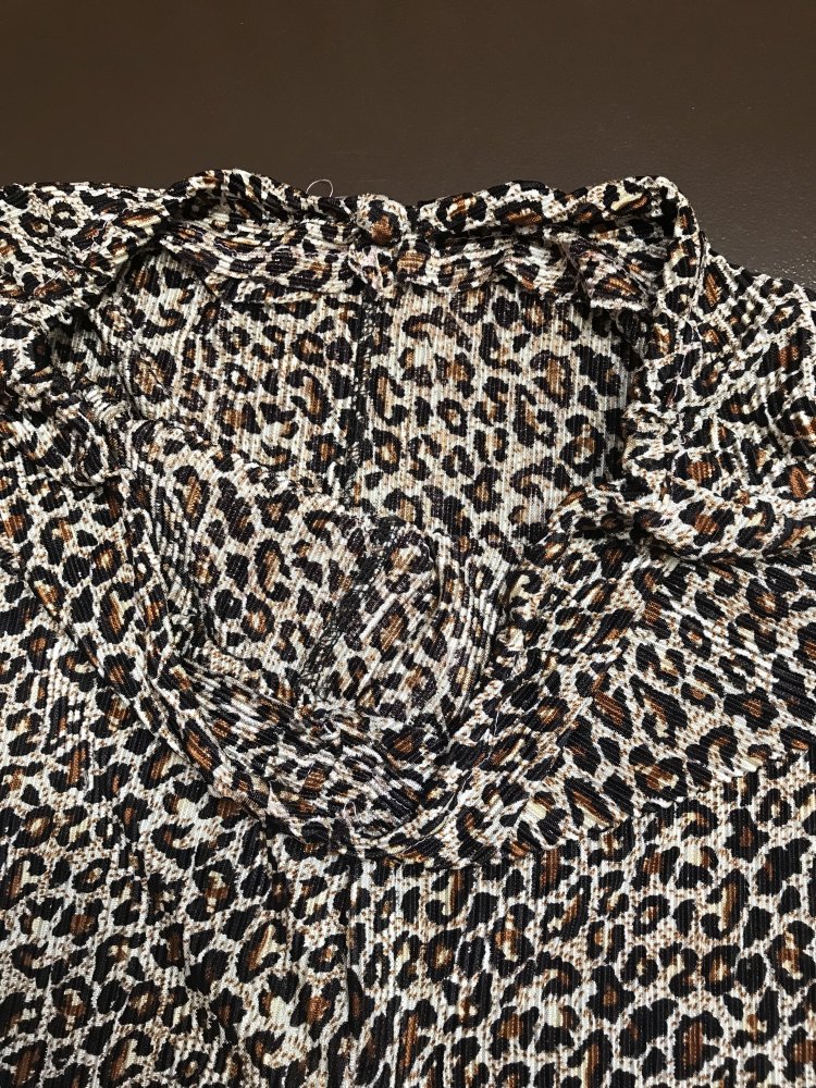 Palazzo Hose Culotte Crossover Animal Print Plissee 7/8 Capri Short 38/M Unikat 