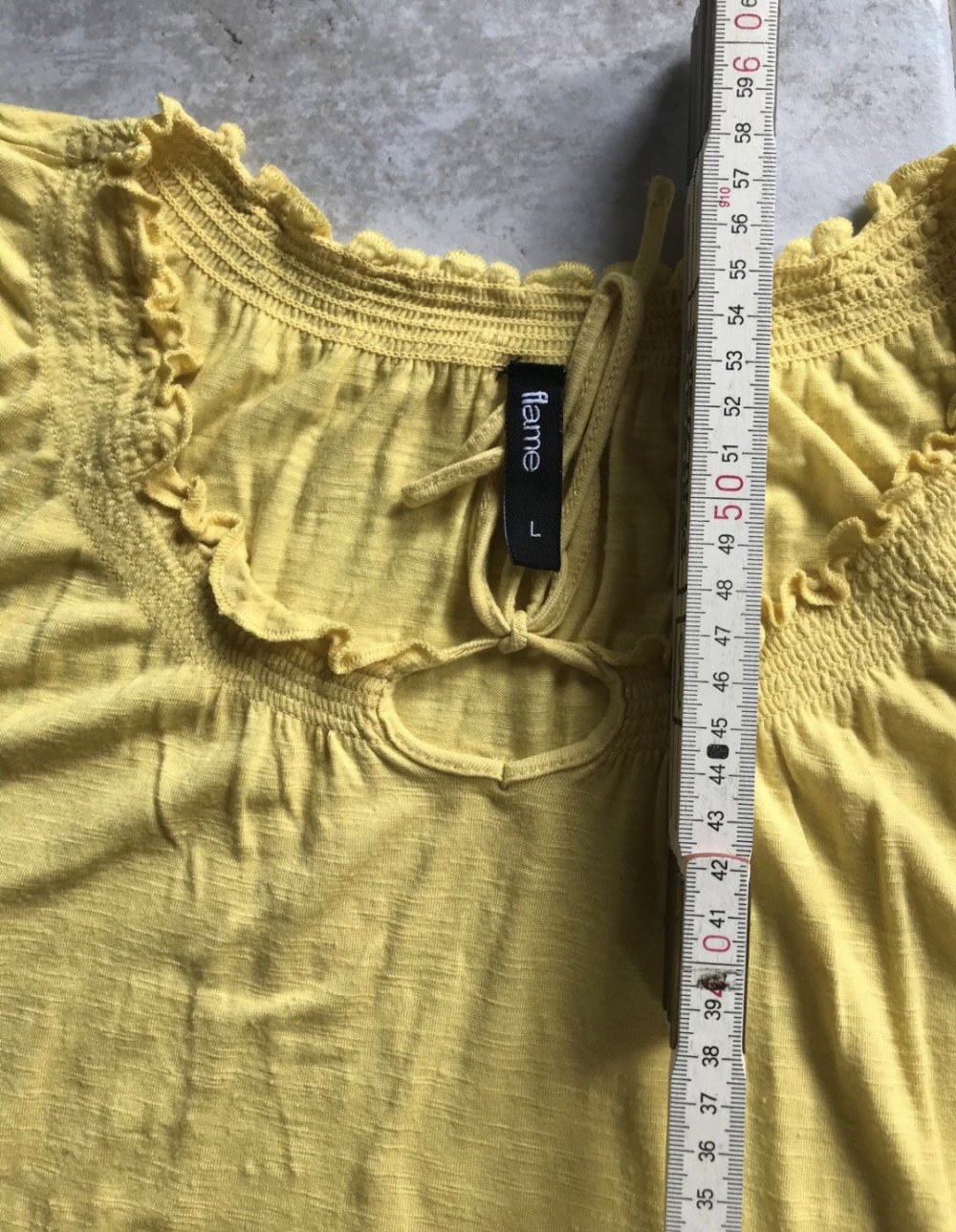 Tshirt 40 Shirt Oberteil kurzarm gelb