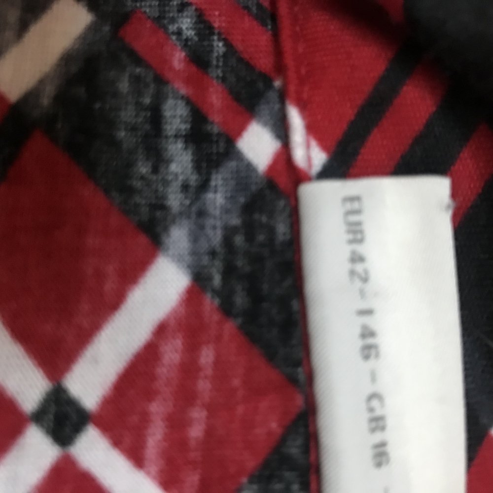 Shirt Blusenshirt 38/40 Markenware Tartan Street One Oberteil Jersey Langarm Kragenbluse Karo Retro Rautenmix 80ies Y2k 