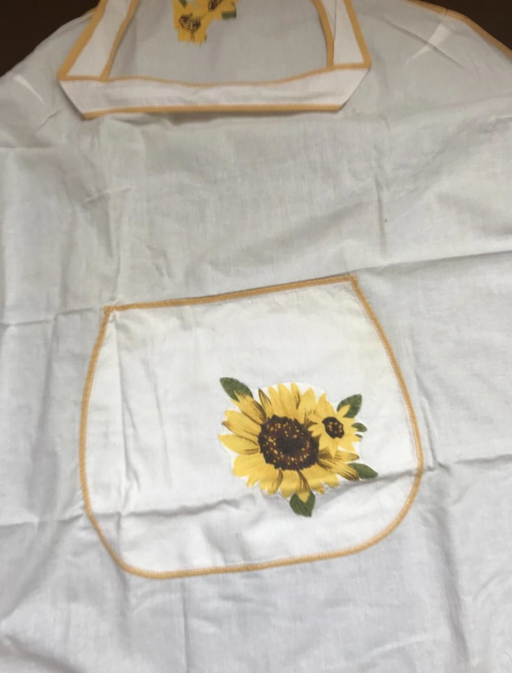 Schürze Vintage Shabbychic Gartenkittel Kochschürze Arbeitskittel Garten Landhaus Chic Retro Unikat Cottage Gebrauchszustand DIY Grannysquare Usedlook 