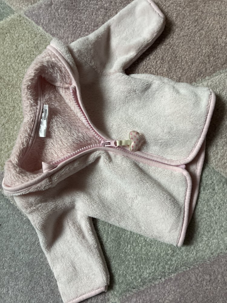 Baby Jacke Fleece 56 Girlie Kapuzen Kuscheljacke Sweetie Zipperweste