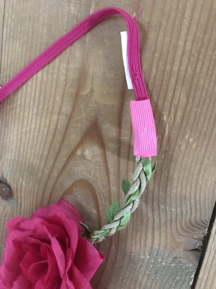 Kopfschmuck Haarband Rosen Onesize Blütenband Festival Boho Landhaus Tracht Wedding Mottomode Roman?e Vielseitig Rosenblüten Shabbydesign 