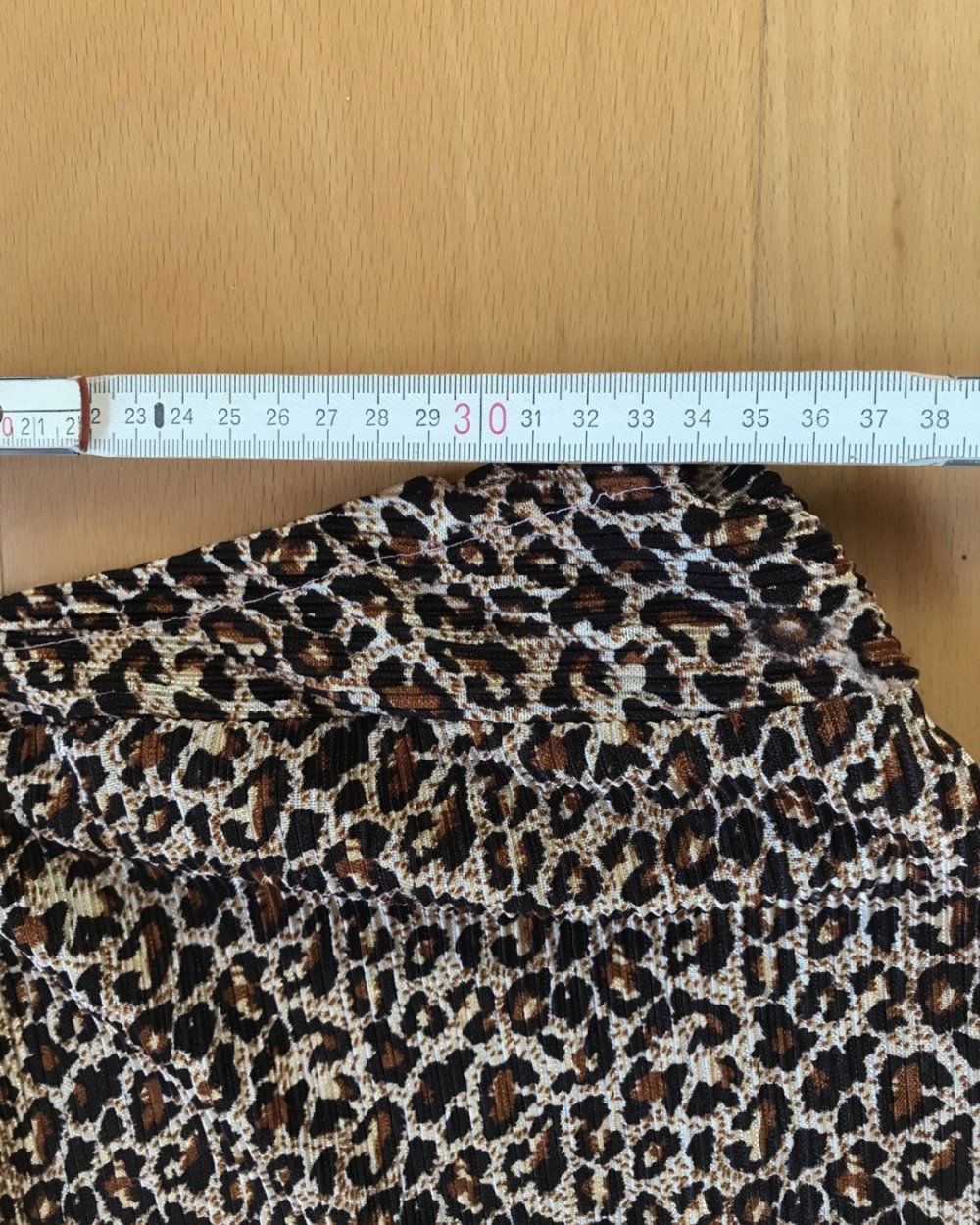 Palazzo Hose Culotte Plissee 7/8 Crossover Schlupfhose Onesize 38 Gummibund Animal Print 
