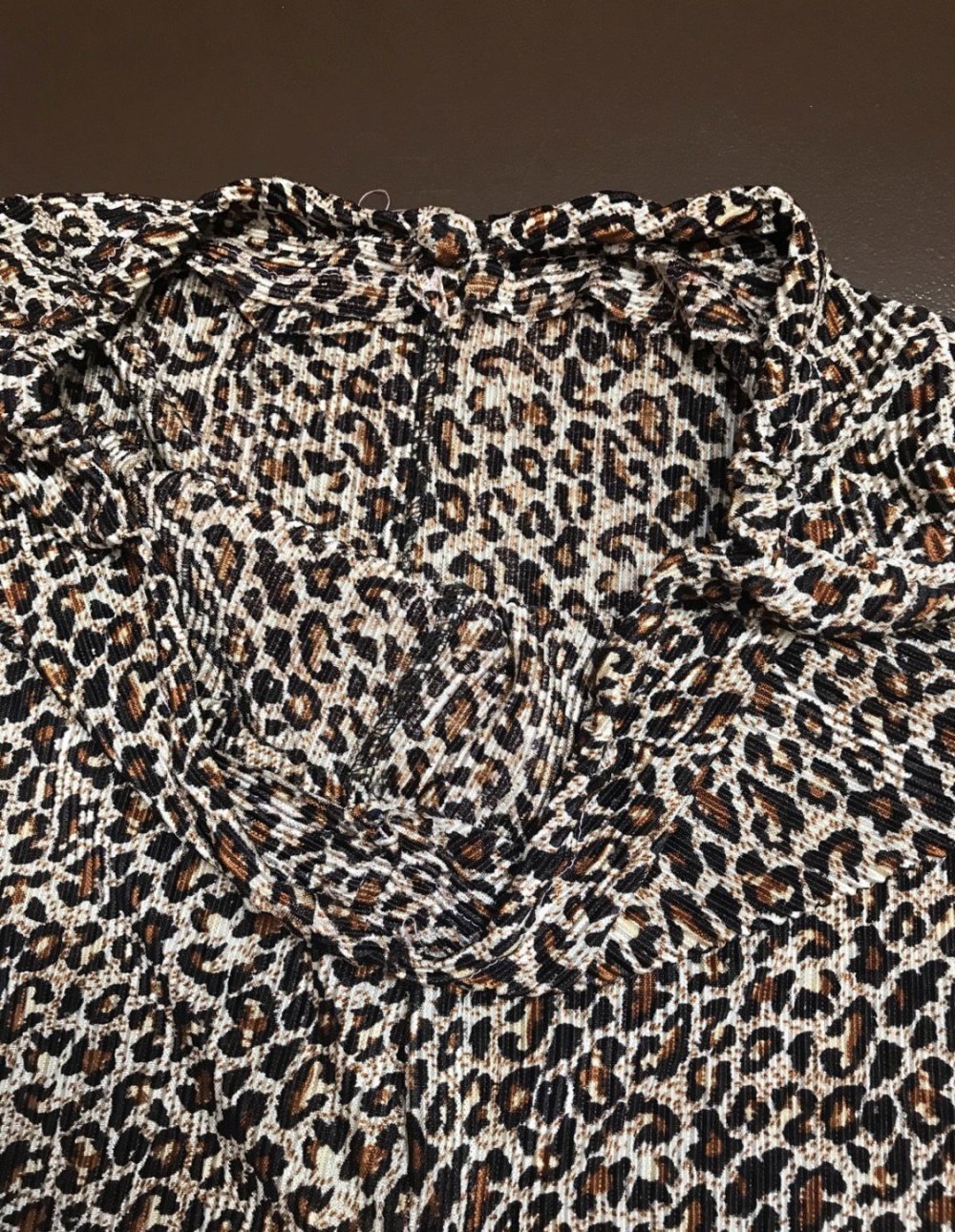 Palazzo Hose Culotte Plissee 7/8 Crossover Schlupfhose Onesize 38 Gummibund Animal Print 