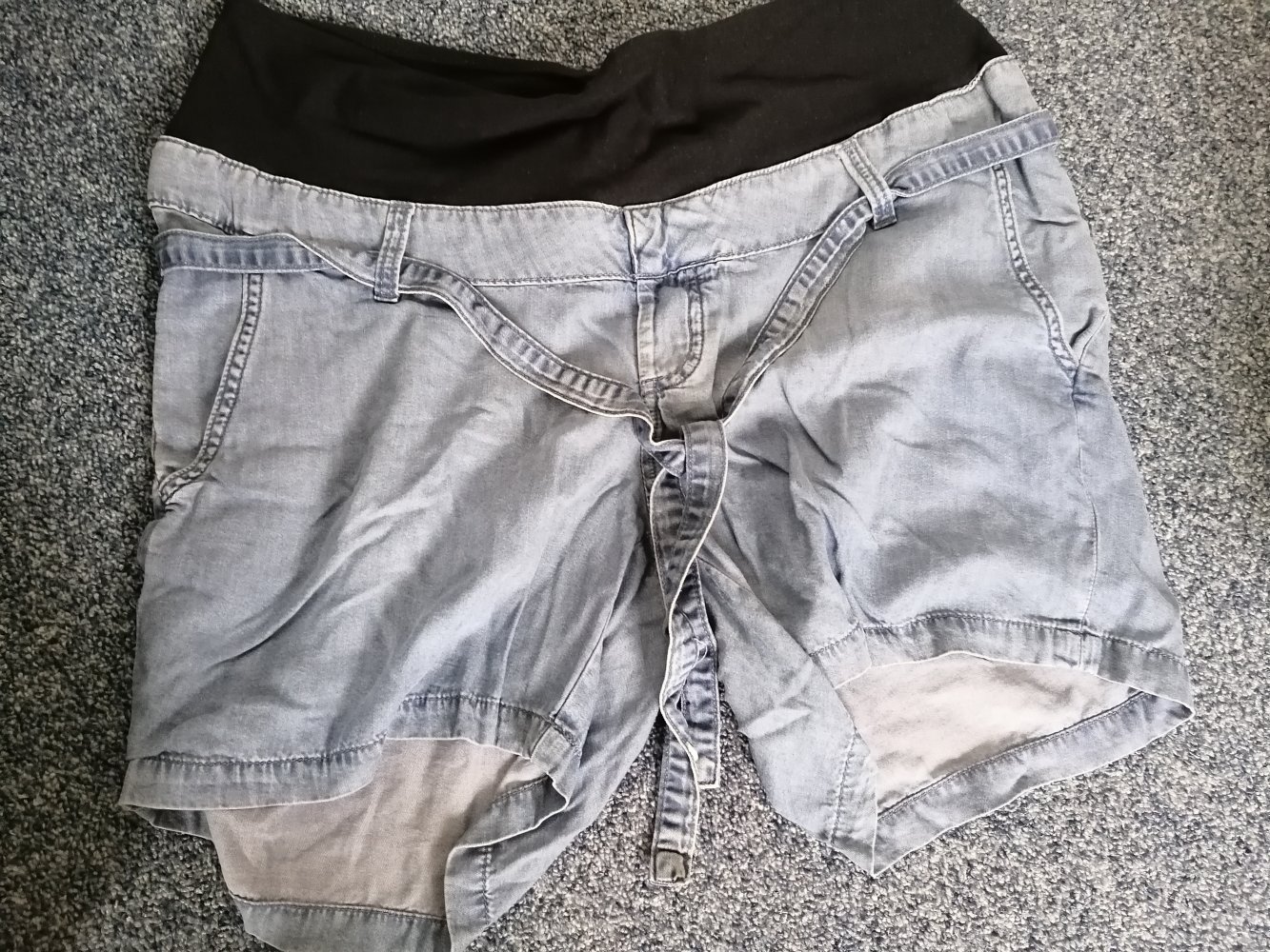 Umstandshose Shorts Sommerhose blau h&m Gr. 44